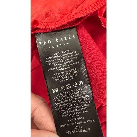 NWT Ted Baker BEVIS High Waisted Exaggerated Kickflare Trouser - Picture 15 of 16